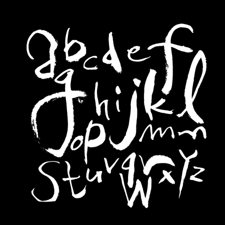 Vector fonts   Handwritten calligraphyのイラスト素材