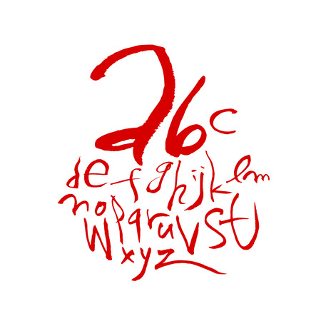 Vector fonts / Handwritten calligraphyのイラスト素材