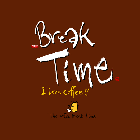 Cafe poster / Sketchy coffee illustration - vectorのイラスト素材