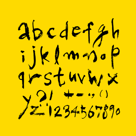 Vector fonts / Handwritten calligraphyのイラスト素材