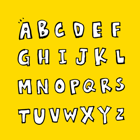 Vector fonts / Handwritten calligraphyのイラスト素材