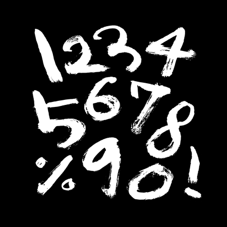 Vector fonts / Handwritten calligraphyのイラスト素材