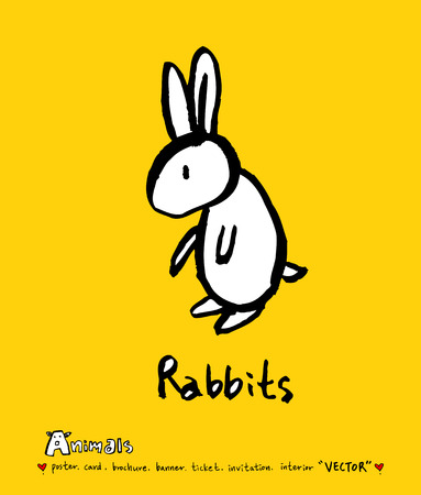 Animal sketch / Hand drawn Zoo illustration - vectorのイラスト素材