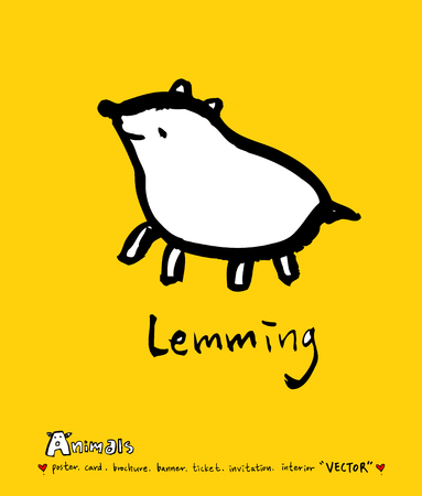 Animal sketch / Hand drawn Zoo illustration - vectorのイラスト素材