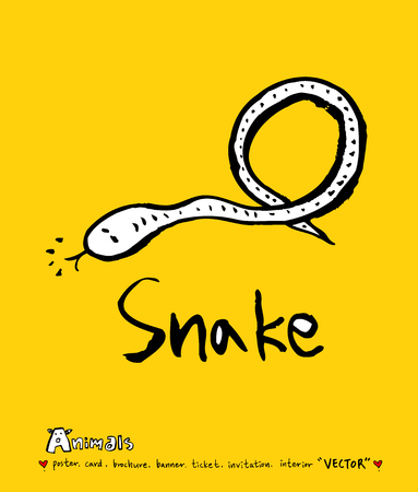 Animal illustration / Hand drawn Zoo sketchのイラスト素材