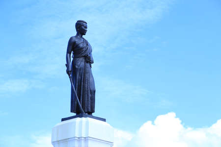 Nakhon Ratchasima, Thailand on 1 July 2020 Thailand travel, Thao Suranari or Khun Ying Mo Niyom, called Yamo, is a person in Thai history as a heroine at korat.のeditorial素材