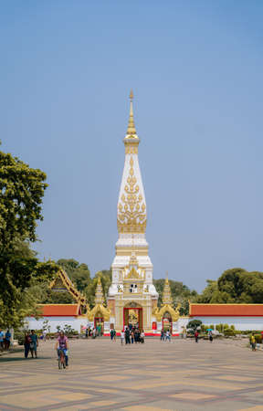 Wat Phra That Phanom Temple, Nakhon Phanom Province, Thailandのeditorial素材