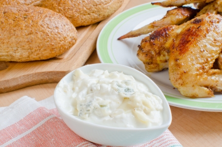Blue cheese dressingの写真素材