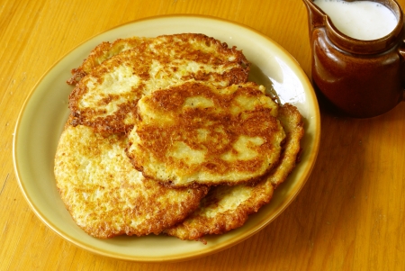 Potato pancakes  latkes                            の写真素材
