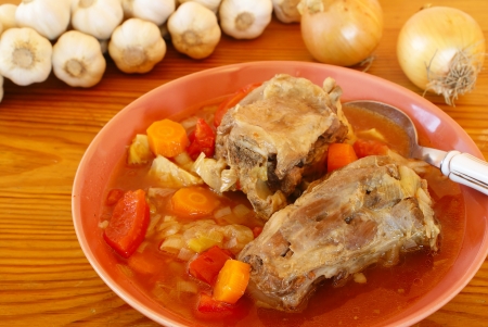 Oxtail soup                 の写真素材