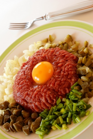 Steak tartare            の写真素材