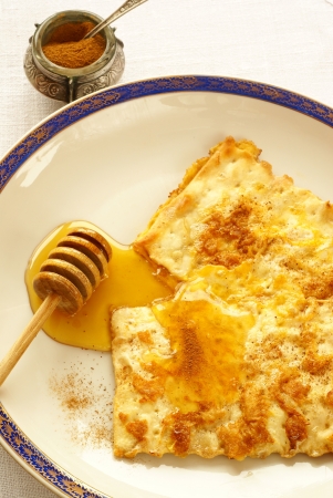 Fried matzo for Passover                     の写真素材