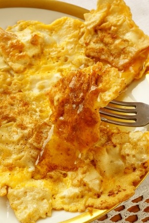Fried matzo for Passover                      の写真素材