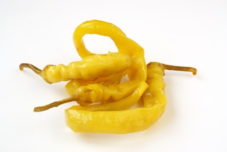 Pickled chilies         の写真素材