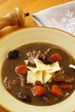 Polish Duck Blood Soup (Black soup - "Czernina" ;)                 の写真素材