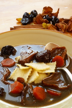 Polish Duck Blood Soup (Black soup - "Czernina" ;)              の写真素材