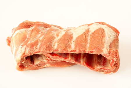 Raw pork ribs            の写真素材