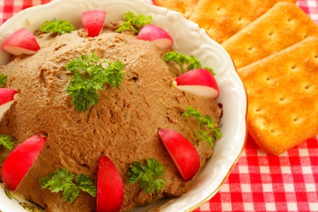Homemade chicken liver pate                 の写真素材