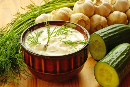 Tatziki sauce             の写真素材