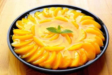 Peach tart                 の写真素材