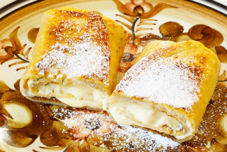 Blintzes (cheese pancakes)             の写真素材