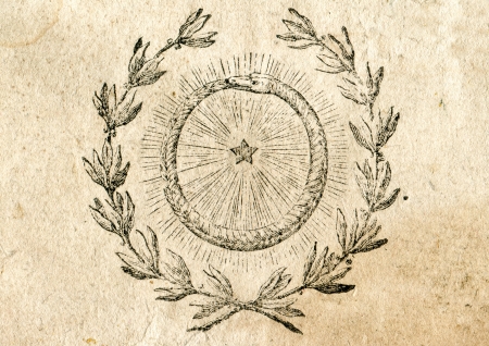 Old illustration by unknown artist from Lexicon Latino-Polonicum, Slownik Lacinsko-Polski, author Floryan Bobrowski, published in Vilnus, 1822 by Jozef Zawadzkiのeditorial素材