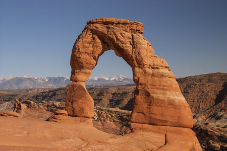 The Dedicated Arch, Arches National Parkの写真素材