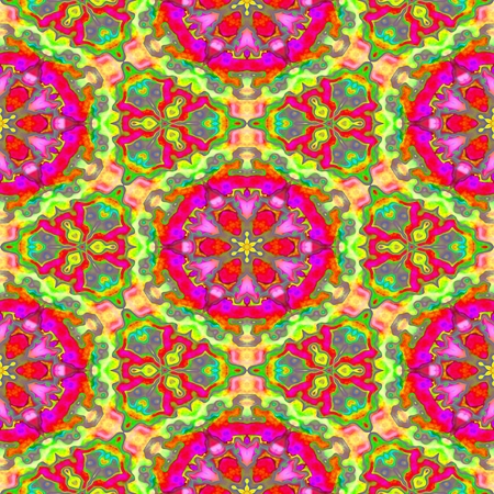 Abstract kaleidoscope pattern for background seamless mosaicの写真素材