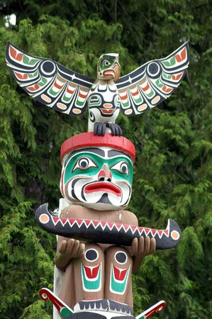 Totem poleの写真素材