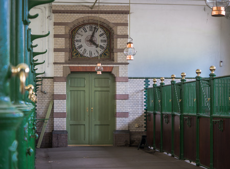 Inside the stables and coach houses at palace Het Loo, one of the palaces still owned by the Dutch royal family のeditorial素材