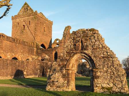 Sweetheart Abbey, Scotlandの写真素材