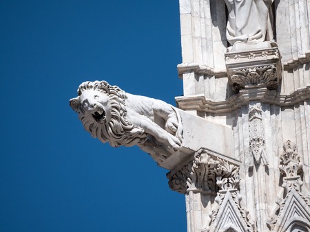 Gargoyle at Siena Cathedralの写真素材