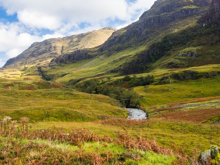 View on Aonach Dubh mountain in Scottisch Highands