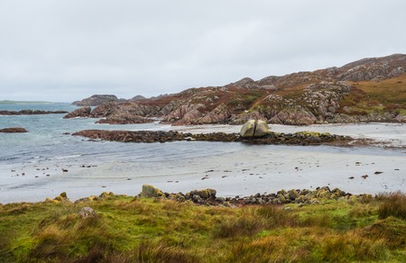 Shore at western point of the Isle of Mull, Scotlandの写真素材