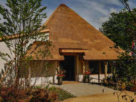 Japanese pavillion at the international horticulture Floriade Expo in Almere 2022のeditorial素材