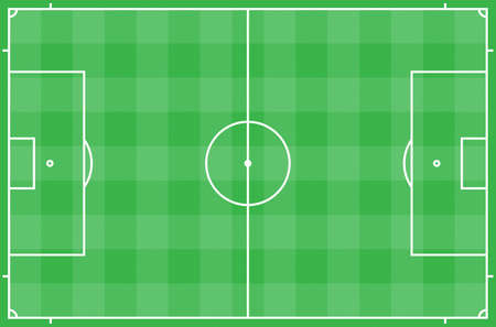 Green grass field for soccer or football competition.Decorate sports game stadium background.for game plan graphic layout.の写真素材