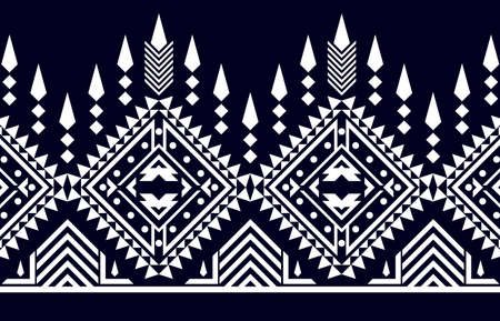 Abstract ethnic geometric pattern design for background wallpaper.Mexican,American,African or Indian tribe Style.Textlie art geometric creative graphic fashion fabric decoration.の写真素材