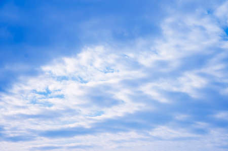 White cloud with blue sky scene background.Morning sun light beautiful concept.Decorate layout or...