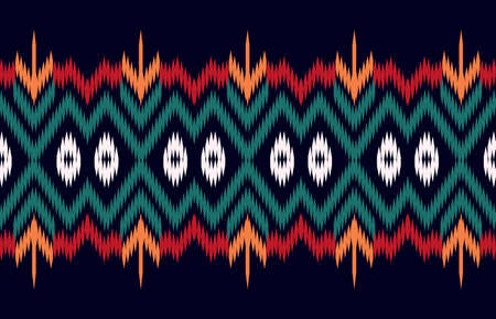 Abstract ethnic geometric pattern design for background or wallpaper.Woven style.For shirt,scarf or...