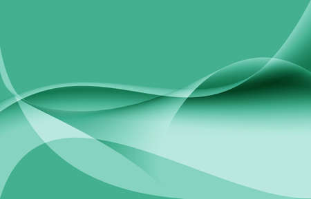 Light green gradient or shadow abstract background with curved pattern graphic.Wave flow shape design create decoration screen.の写真素材