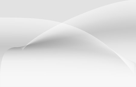Light white grey gradient or shadow abstract background with curved pattern graphic.Wave flow shape design create decoration screen.の写真素材