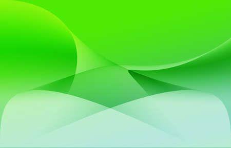 White and green gradient or shadow abstract science background with curved pattern graphic.Wave flow shape design create decoration screen.の写真素材