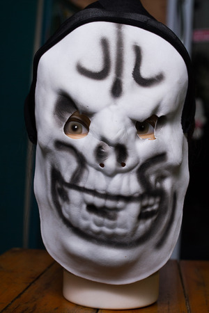 Mannequin head ghost mask to fear.の写真素材