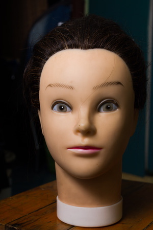 Mannequin head is 
beautiful Girls her names is Natalieの写真素材