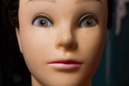 Mannequin head is beautiful Girls her names is Natalieの写真素材