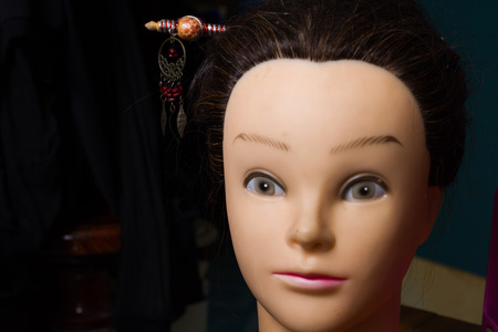 Mannequin head is 
beautiful Girls her names is Natalieの写真素材