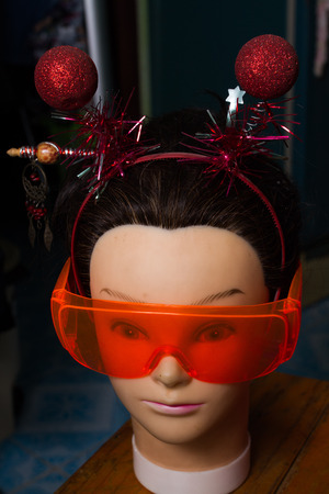 Mannequin head is 
beautiful Girls her names is Natalieの写真素材