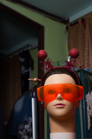 Mannequin head is 
beautiful Girls her names is Natalieの写真素材