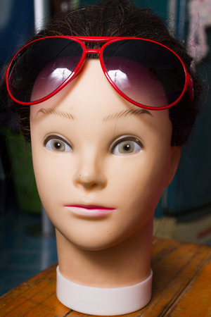 Mannequin head is 
beautiful Girls her names is Natalieの写真素材