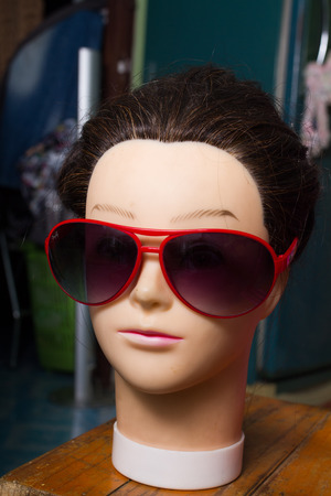Mannequin head is 
beautiful Girls her names is Natalieの写真素材